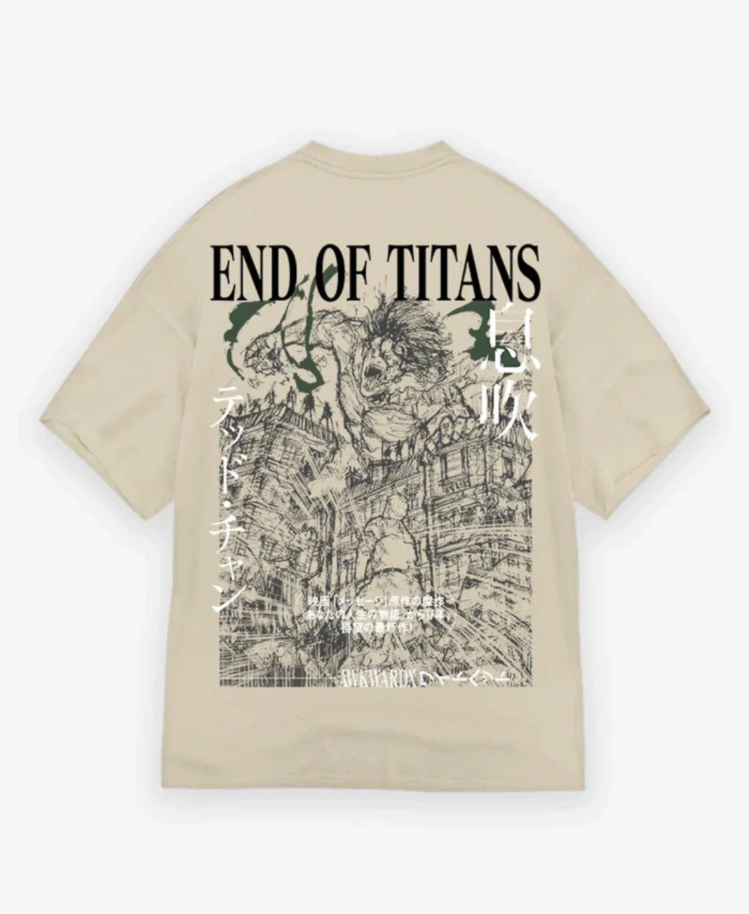 Urban Strove End Of Titans Drop Shoulder Shirt